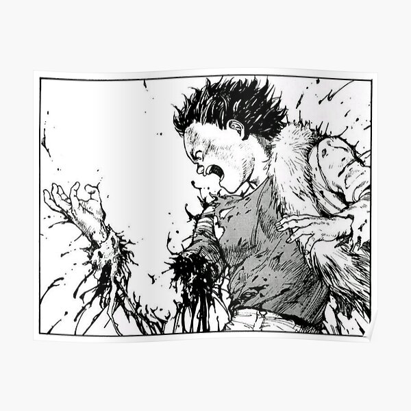 Akira Tetsuo Losing Arm Poster RB0908 product Offical akira Merch