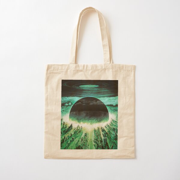 Akira Green Japanese Cyberpunk City Explosion Poster Cotton Tote Bag RB0908 product Offical akira Merch