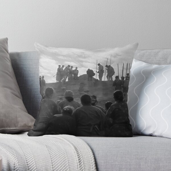 Seven Samurai Akira Kurosawa Throw Pillow RB0908 product Offical akira Merch